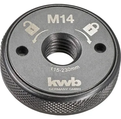 Productafbeelding van Snelspansmoer M14, geschikt voor haakslijpmachines van 115-230 mm