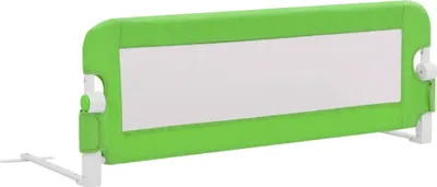 Image de vidaXL Barrière de sécurité pour enfants en bas âge Vert 120x42 cm Polyester