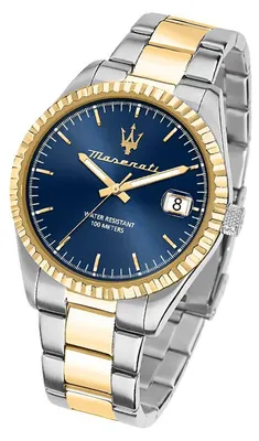 Obrázek produktu pro Nerezové hodinky Maserati COMPETIZIONE, analogové, pánské, stříbrné a zlaté, model D3UMAR8853100027