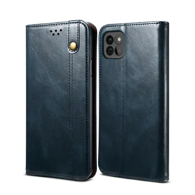 Immagine prodotto di Custodia per Samsung Galaxy A22 5G, custodia flip in pelle con funzione stand blu