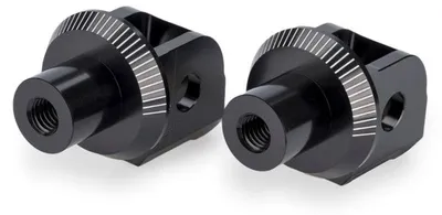 Image de Repose-pieds PUIG 22243N Vintage adaptés à l'APRILIA RS 457 Noir