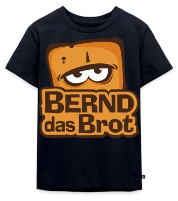 Produktbild von Spreadshirt Bernd Das Brot Logo Kinder Premium T-Shirt, 134/140 (8 Jahre), Navy