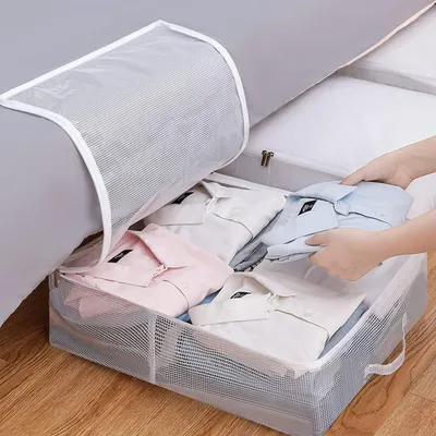Produktbild von Kleider Aufbewahrungsbox transparent unter Bett Organizer