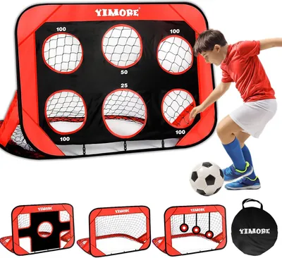 Produktbild von Fußballtrainingsgeräte für drinnen und draußen - Fußballtor-Set mit Zielscheibe