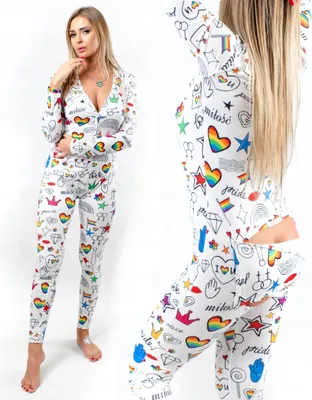 Produktbild von Damen-Pyjamas Valentinstagsgeschenk Für Ein Mädchen Mit Klappe Regenbogen Lgbt Xl