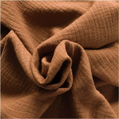 Produktbild von Musselin Baumwoll-Leinen Jacquard Wellenmuster Zuschnitt ab 1m x 140cm