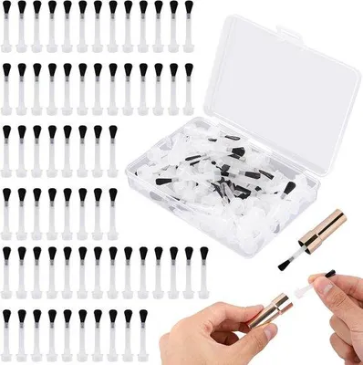 Produktbild von 66 Stück Nagelreparaturpinsel – Feine weiche Borsten für Gel-Lack und Maniküre