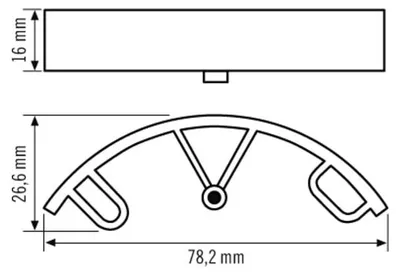 Produktbild von ESYLUX Befestigung BASIC SPACER weiß