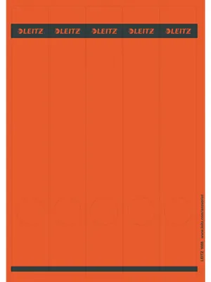 Produktbild von Leitz PC-beschriftbare Rückenschilder für Qualitäts-Ordner 180°, Rot, Rechteck, Ring binder, Papier
