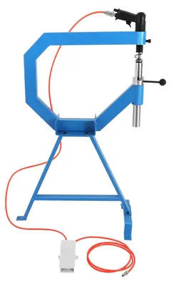 Obrázok produktu pre Pneumatické vyrovnávacie kladivo – nástroj na vyťahovanie karosérie – 3 podložky 2,54/5,08/7,62 cm – 875–1350 ot./min – 50–100 PSI – modré