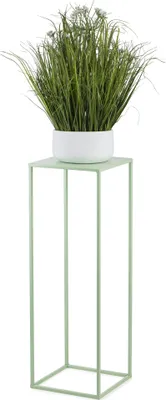 Image de HowHomely Support de plantes moderne, tabouret à fleurs en métal Vert hauteur 70 cm - Support de fleurs pour la maison