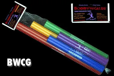 Produktbild von Boomwhackers BW-CG-Set mit 5 einzelnen Kunststoffrohren