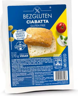 Produktbild von Bezgluten Ciabatta Brötchen 170g
