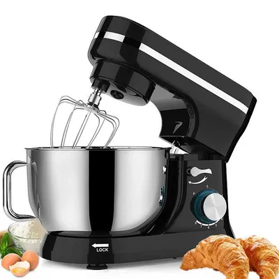 Obrázok produktu pre Kuchynský mixér – Elektrický kuchynský robot – Stolový mixér – 4,2 litra – 6 rýchlostí – Čierna farba