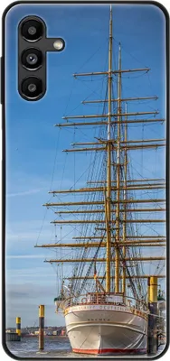 Produktbild von König Design Hülle kompatibel mit Samsung Galaxy A13 5G Kunststoff Soft Handyhülle - Handy Case Segelboot