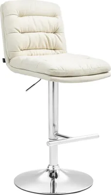 Produktbild von Barhocker Damar Stoff chrom - creme