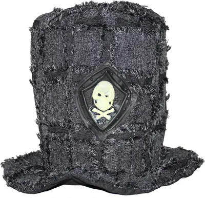 Produktbild von Totengräber Hut Zylinder Erwachsene grau Totenkopf