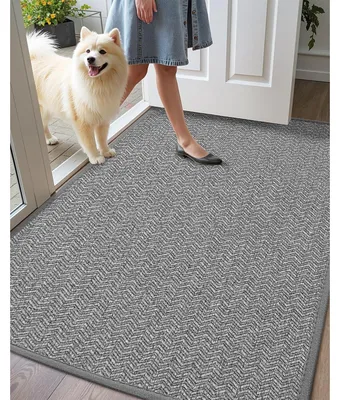 Immagine prodotto di Tappetino antiscivolo interno, 60x90 cm, colore grigio chiaro, in poliestere ondulato