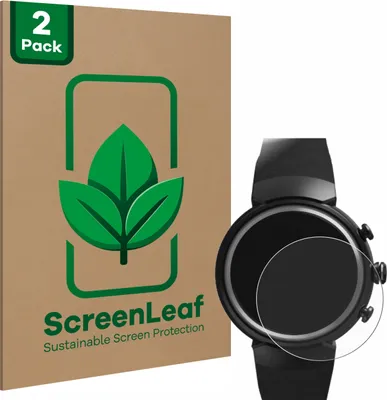 Produktbild von 2x ScreenLeaf Schutzfolie für ASUS ZenWatch 3 1.39" nachhaltiger Displayschutz Display Schutz Folie Klar Transparent