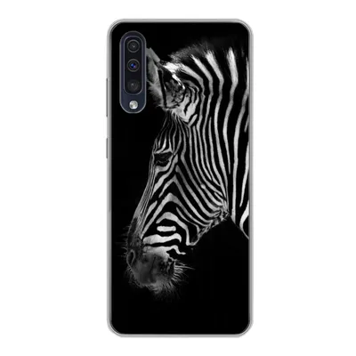 Produktbild von MuchoWow® Handyhülle Schutzhülle Hülle für Samsung Galaxy A30s Zebra - Wilde Tiere - Schwarz Silikon Softcase Handy Hülle - Karteninhaber