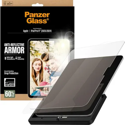 Produktbild von PanzerGlass ® Anti-Reflective Armor Displayschutz iPad Pro 11" (2024-2025) | Ultra-Wide Fit m. FASTFIT TOOL, Apple, Apple - iPad Pro 11" (2024), Apple - iPad Pro 11" (2025), Trockene Anwendung, Kratzresistent, Schockresistent, Transparent, 1 Stück(e)