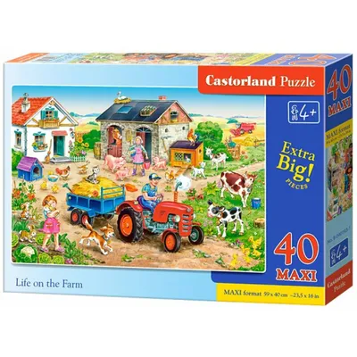Produktbild von CASTORLAND Puzzle Farm Life MAXI 40 Teile