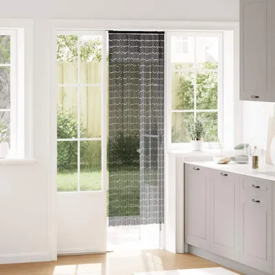 Immagine prodotto di Tenda Antimosche per Porte Grigio Scuro 56x185 cm Bambù