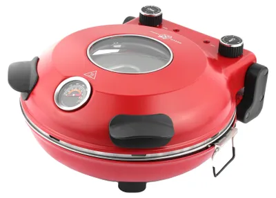 Produktbild von Elektrischer Pizzamaker, 1200W Leistung, 5 Temperaturstufen, schwarz