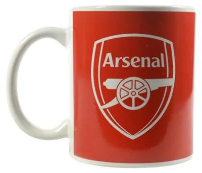 Image de Arsenal FC - Tasse à café, slogan, 325 ml BS6552 (taille unique) (rouge/blanc)