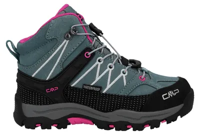 Produktbild von CMP Rigel Mid Waterproof Leder Kinder Trekking Schuhe mit Clima Protects grau EU 37
