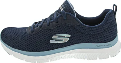 Produktbild von Skechers Flex Appeal 4.0 sportlicher Schnürer Blau