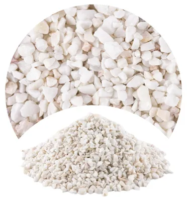Immagine prodotto di Ghiaia acquario Grys Dolomitowy per Malawi e Tanganica, substrato naturale 1-4 mm, 16 kg, bianco