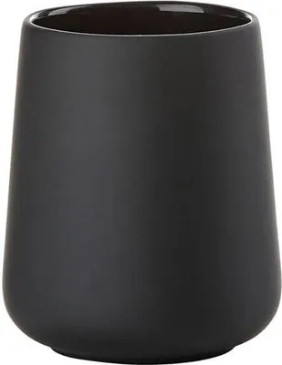 Produktbild von Zone Denmark Zahnputzbecher Nova One Keramik Soft Touch schwarz matt