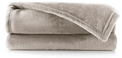 Productafbeelding van Knuffeldekent 200x220 cm, cappuccino kleur, microvezel fleece