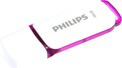 Productafbeelding van Philips USB-stick 64GB, model Snow, USB 2.0, kleur: paars