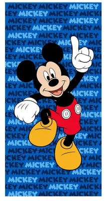 Immagine prodotto di Asciugamano da spiaggia Disney, modello Mickey, marca Sunny Textile, dimensioni 127 x 140 cm, codice prodotto 190956
