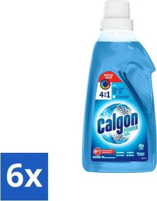 Immagine prodotto di Calgon – Detergente per lavatrice – Gel – Contro i depositi di calcare, i residui di detersivo e gli odori – 750 ml – 15 cicli di lavaggio – Confezione risparmio – 6 pezzi