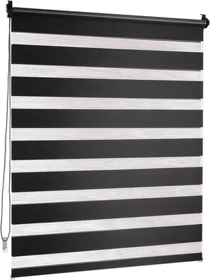 Productafbeelding van Dubbel Rolgordijn Klemmfix zonder Boren voor Ramen en Deuren – 60 x 150 cm, Zwart