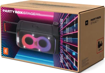Immagine prodotto di Sistema audio portatile da 240 w con microfoni wireless Jbl PARTYBOXSTAGE320