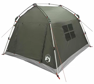 Image de vidaXL Tente de camping rapide, imperméable, pour 2 personnes, couleur olive