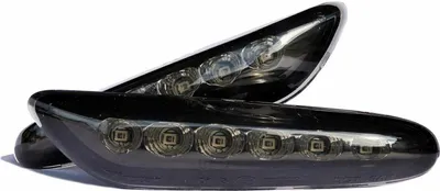 Obrázok produktu pre 2x LED bočné smerovky čierne pre BMW E60 E61 E81 E87 E82 E83 E84 E90 E91 E92 E93
