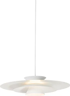 Produktbild von QAZQA - Design Design-Hängelampe I Pendellampe I Pendelleuchte weiß inkl. LED 3-stufig dimmbar - Pauline Dimmer I Dimmbar I Wohnzimmer I Schlafzimmer - Aluminium Rund - I (nicht austauschbare) LED