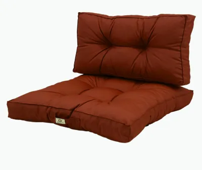 Immagine prodotto di Cuscino per salotto da giardino trapuntato 60x60cm Terracotta