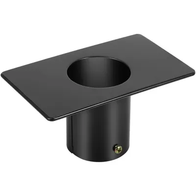 Produktbild von Regenketten-Dachrinnenadapter , 12,8 x 6,8 cm,schwarzes Metall zur Befestigung von Regenketten an Außendachrinnen und Fallrohren