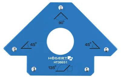 Produktbild von Magnetischer Schweißwinkel, 155 mm, bis 22.5 kg – Schraubzwinge Högert Technik