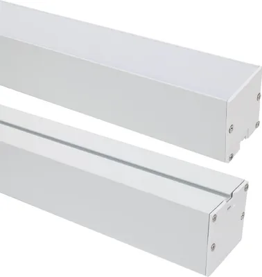 Produktbild von Aluminiumprofil Hängend XL 50x50 für LED Streifen bis 45 mm Weiß 2 m Weiß transluzent