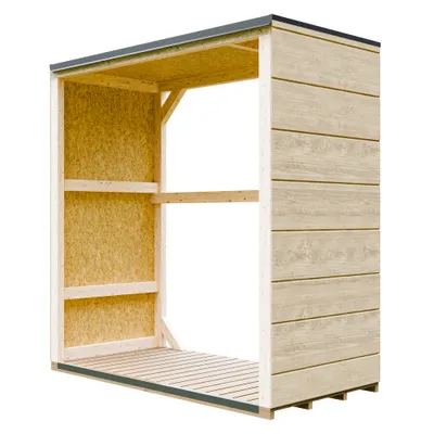 Zdjęcie produktu dla Drewniana szopa do użytku zewnętrznego 1,14 m² - 75 x 153 x H159 cm - M980-1