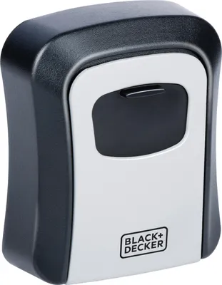 Produktbild von BLACK+DECKER Schlüsseltresor mit Zahlenschloss 4-stelliger Code 10.000 Kombinationen für Innen- und Außenbereich Robustes Metallgehäuse Wasserdicht Wandmontage
