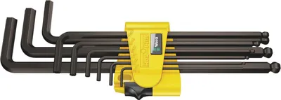 Produktbild von Winkelschraubendreher- Satz im Handhalter 9-teilig 5/64"-3/8" lang Kugelkopf Wera | 4013288111975