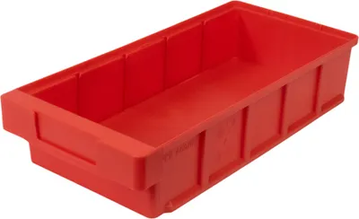 Produktbild von SuperSparSet 8x Regalkasten Classic | Rot | HxBxT 8,3x19x40cm | Polypropylen | Sichtlagerkasten, Sortimentskasten, Sortimentsbox, Kleinteilebox